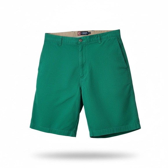 Chaps Other - CHAPS Men's Flat Front Chino Shorts Vibrant Green Size 36